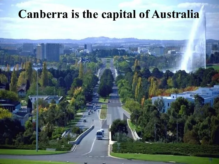 Canberra is the capital of Australia