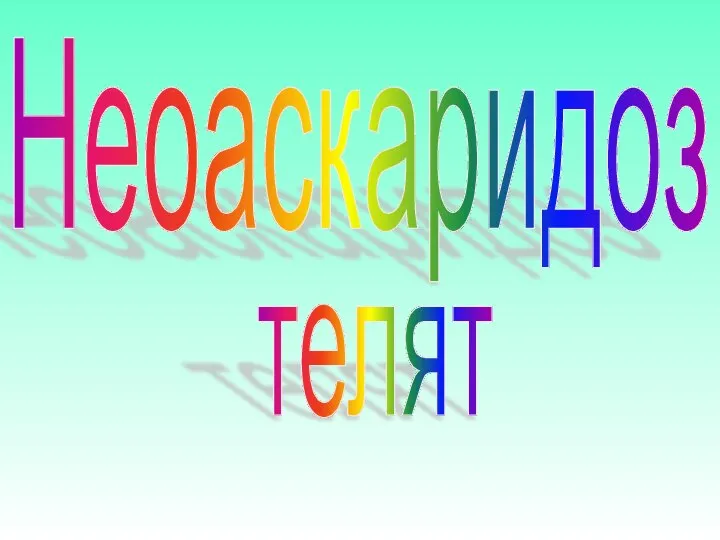 Неоаскаридоз телят