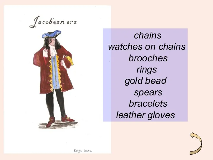 chains watches on chains brooches rings gold bead spears bracelets leather gloves