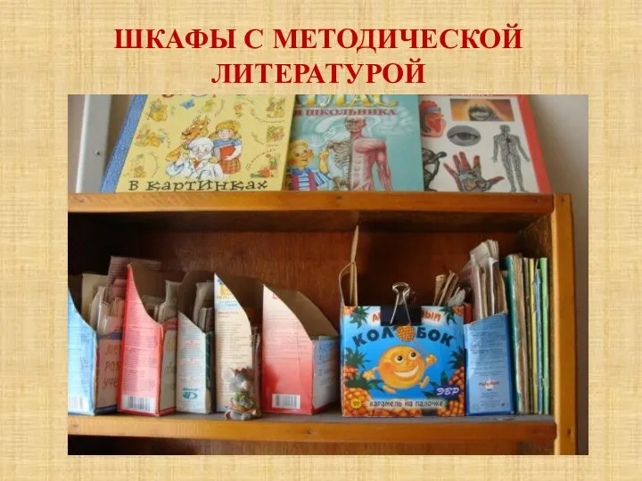 ШКАФЫ С МЕТОДИЧЕСКОЙ ЛИТЕРАТУРОЙ