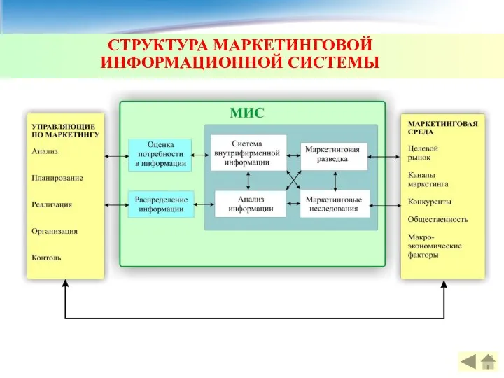 СТРУКТУРА МАРКЕТИНГОВОЙ ИНФОРМАЦИОННОЙ СИСТЕМЫ