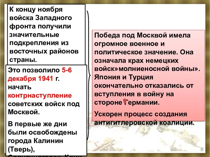 К концу ноября войска Западного фронта получили значительные подкрепления из восточных