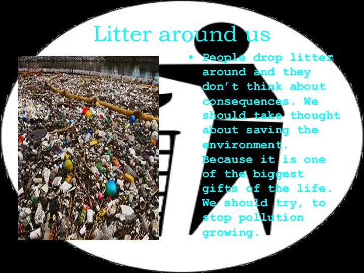 Litter around us People drop litter around and they don’t think