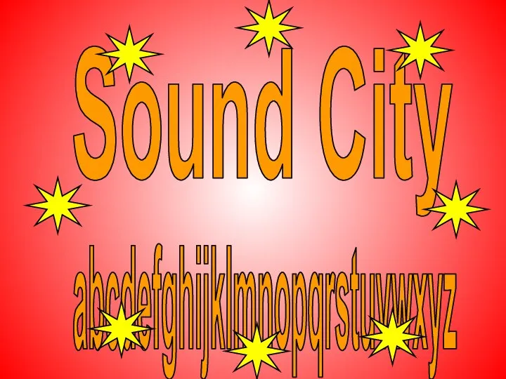 Sound City abcdefghijklmnopqrstuvwxyz