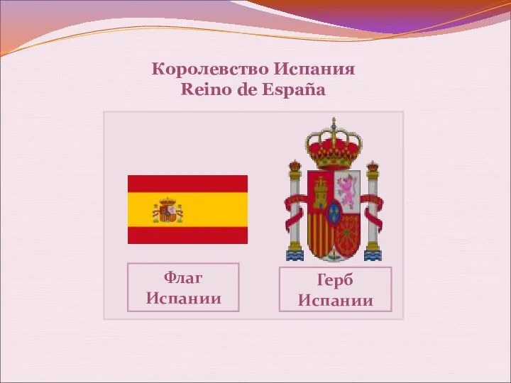 Королевство Испания Reino de España Флаг Испании Герб Испании