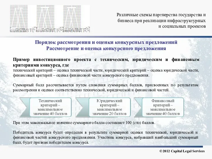 Различные схемы партнерства государства и бизнеса при реализации инфраструктурных и социальных