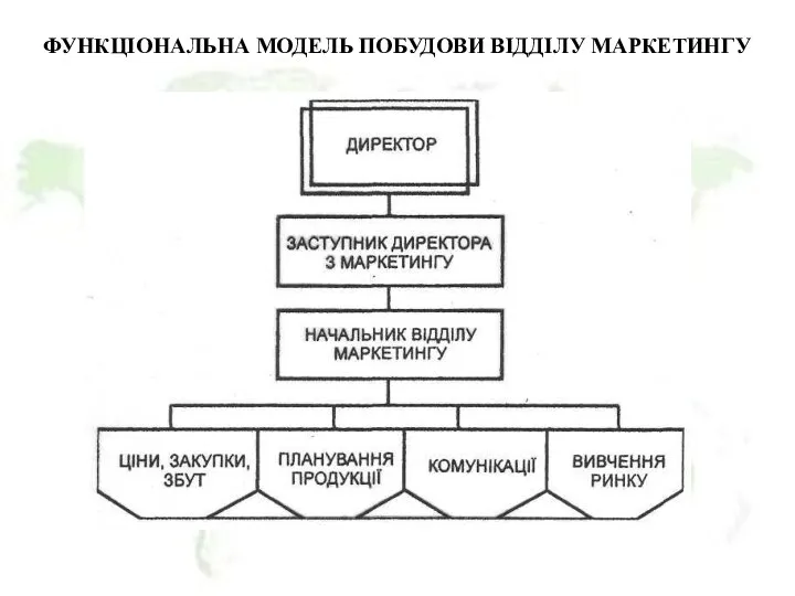 ФУНКЦІОНАЛЬНА МОДЕЛЬ ПОБУДОВИ ВІДДІЛУ МАРКЕТИНГУ