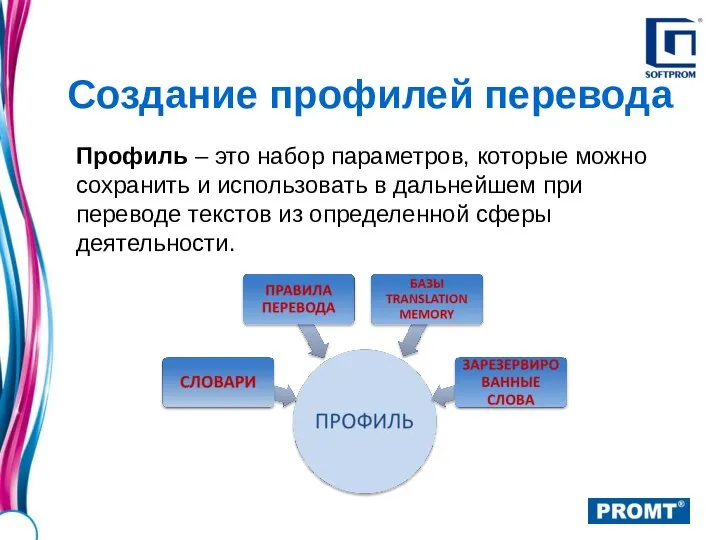 Профиль – это набор параметров, которые можно сохранить и использовать в