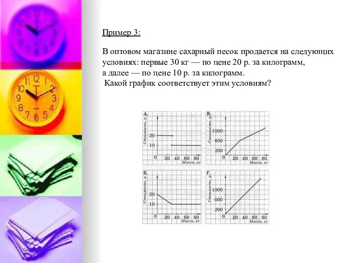 Пример 3: В оптовом магазине сахарный песок продается на следующих условиях: