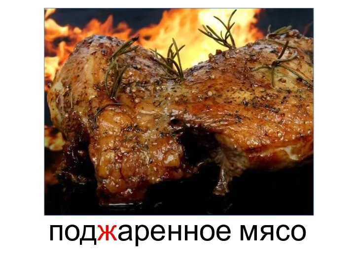 поджаренное мясо