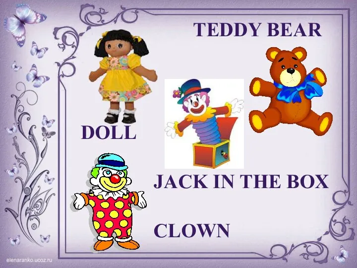 DOLL CLOWN TEDDY BEAR JACK IN THE BOX