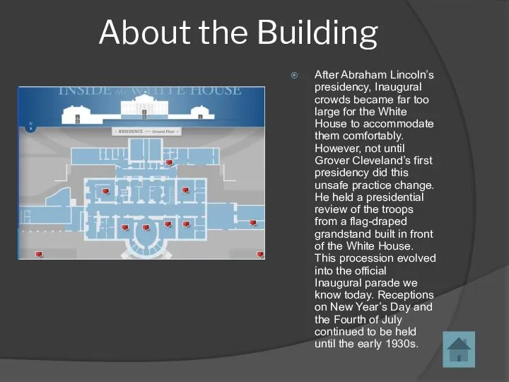 About the Building After Abraham Lincoln’s presidency, Inaugural crowds became far