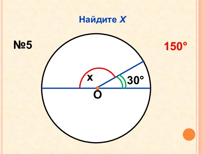 Найдите Х О x 30 №5 150