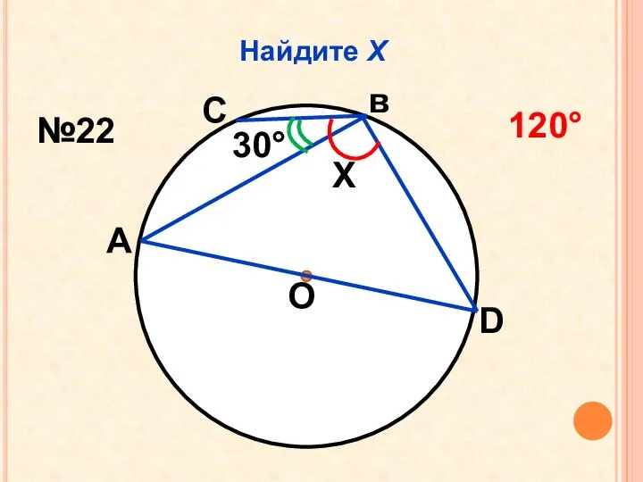 Найдите Х О 30 Х А С в D №22 120