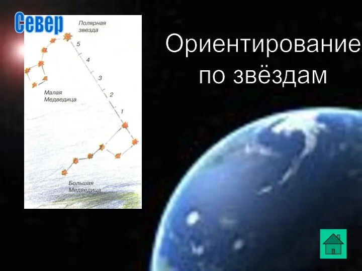 Ориентирование по звёздам Север