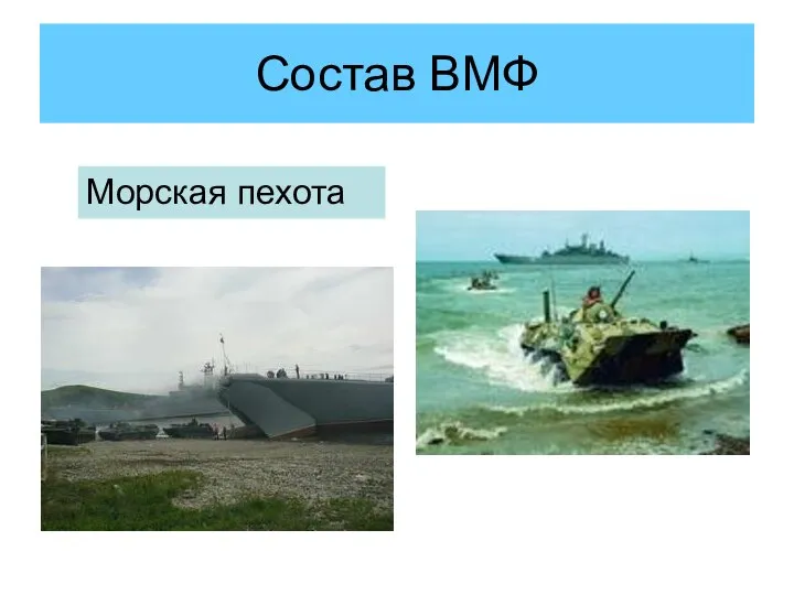 Состав ВМФ Морская пехота