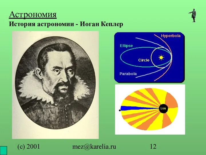 (с) 2001 mez@karelia.ru Астрономия История астрономии - Иоган Кеплер