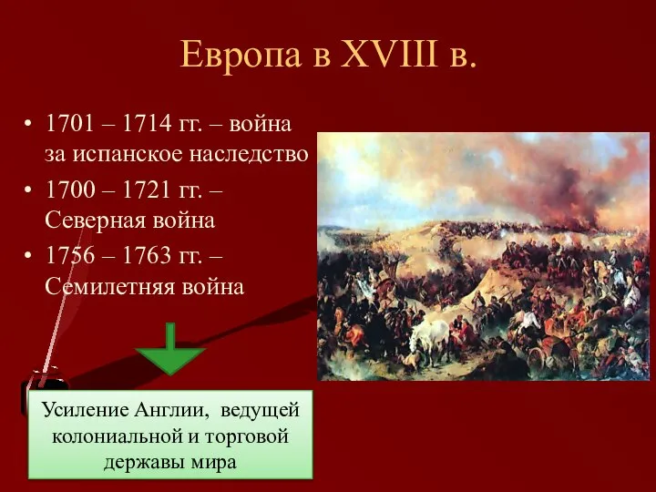 Европа в XVIII в. 1701 – 1714 гг. – война за