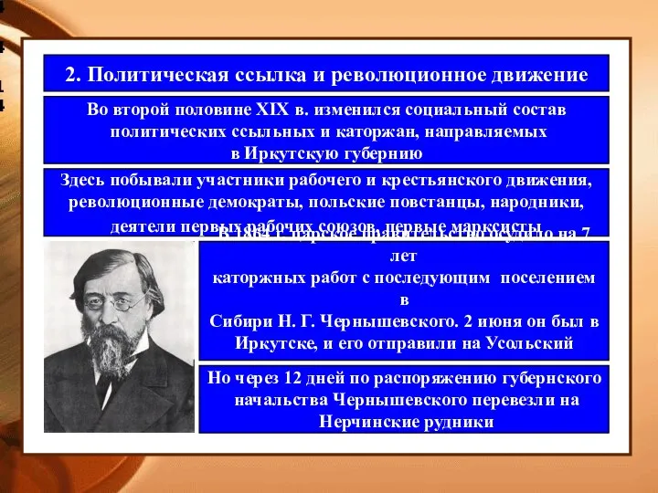 4.4.14 2. Политическая ссылка и революционное движение Во второй половине XIX