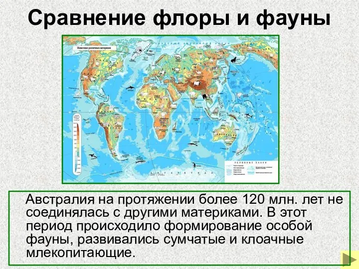 Сравнение флоры и фауны Австралия на протяжении более 120 млн. лет