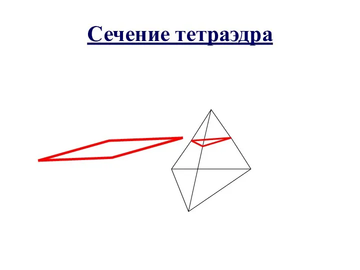 Сечение тетраэдра