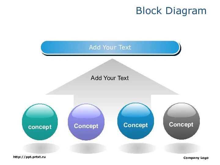 http://ppt.prtxt.ru Company Logo Block Diagram Add Your Text Add Your Text