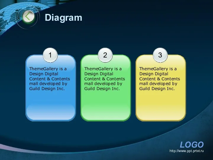 http://www.ppt.prtxt.ru Diagram 1 ThemeGallery is a Design Digital Content & Contents