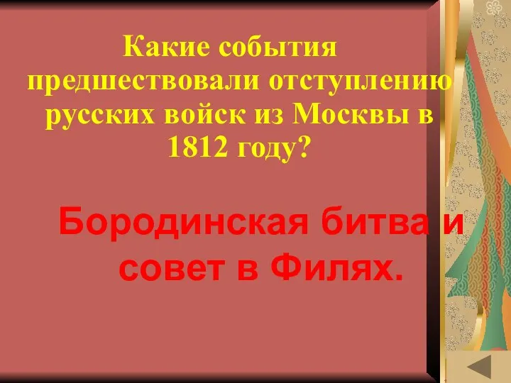 МОЯ РОДОСЛОВНАЯ (40) Какие события предшествовали отступлению русских войск из Москвы