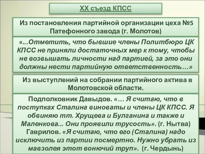 XX съезд КПСС