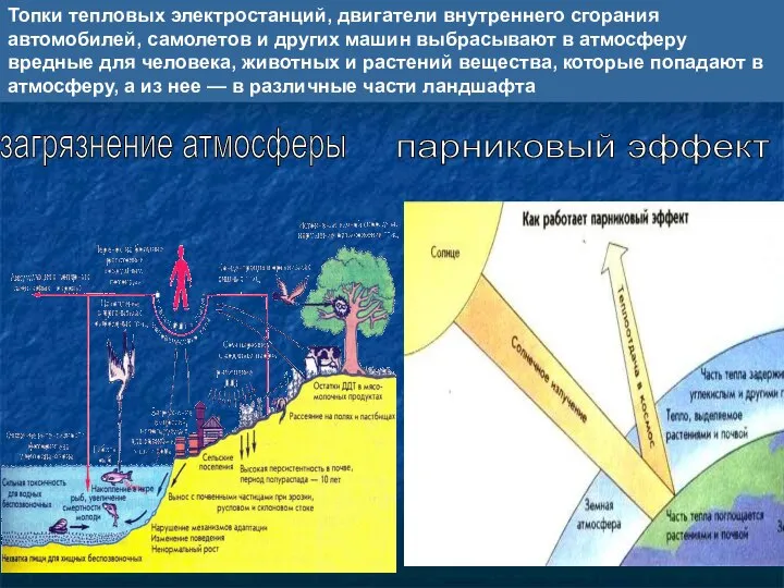 Топки тепловых электростанций, двигатели внутреннего сгорания автомобилей, самолетов и других машин