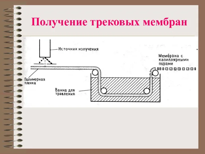 Получение трековых мембран