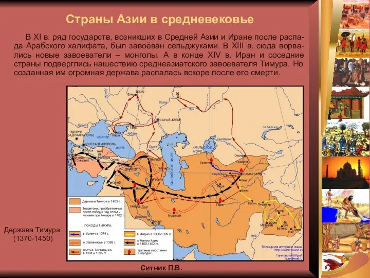 Ситник П.В. Держава Тимура (1370-1450) Страны Азии в средневековье В XI