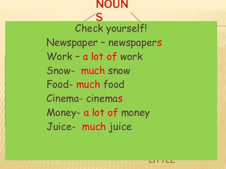 Uncountable nouns countable We can count We can not count Computer