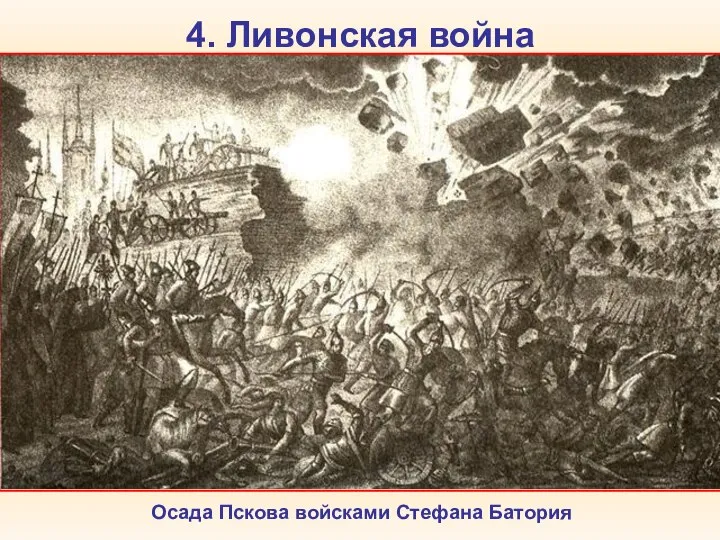 4. Ливонская война В мае 1571 г. крымский хан Девлет-Гирей захватил