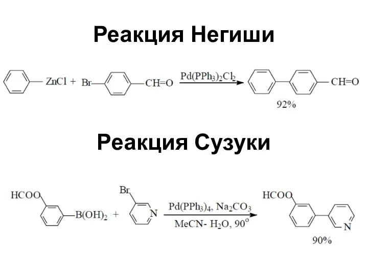 Реакция Негиши Реакция Сузуки