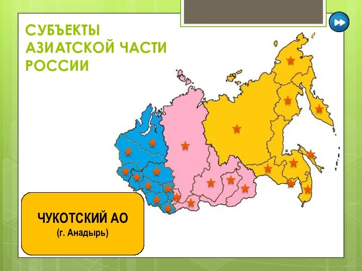 СУБЪЕКТЫ АЗИАТСКОЙ ЧАСТИ РОССИИ РЕСПУБЛИКА АЛТАЙ (г. Горно-Алтайск) АЛТАЙСКИЙ КРАЙ (г.