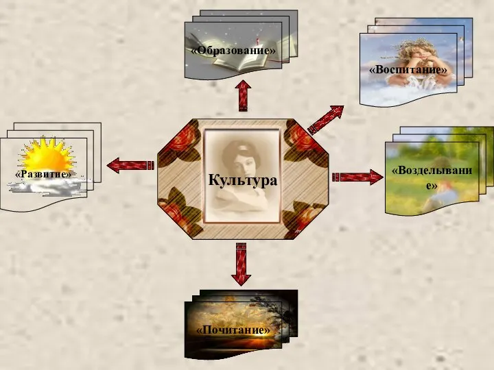 Культура «Возделывание» «Воспитание» «Образование» «Развитие» «Почитание»