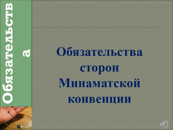 Обязательства сторон Минаматской конвенции Обязательства