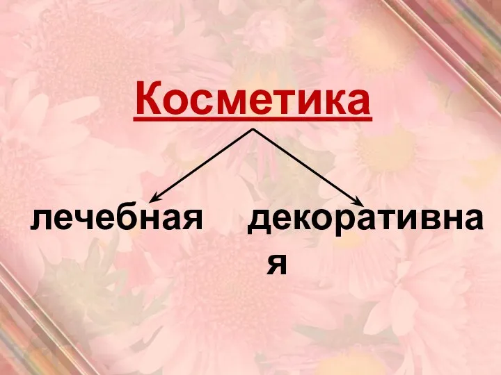 Косметика лечебная декоративная