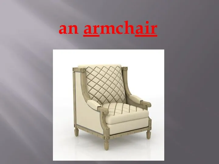 an armchair