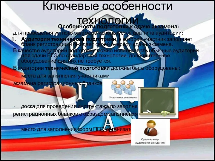 Особенности подготовки к сдаче экзамена: для проведения устного экзамена используется два