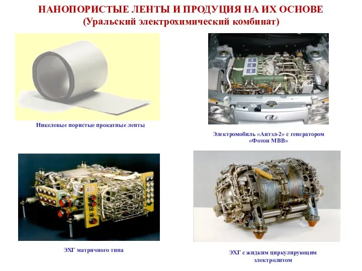 НАНОПОРИСТЫЕ ЛЕНТЫ И ПРОДУЦИЯ НА ИХ ОСНОВЕ (Уральский электрохимический комбинат) ЭХГ