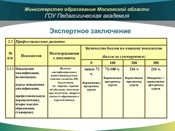 Экспертное заключение