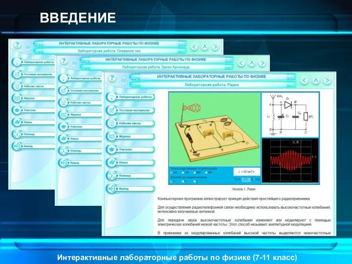 Интерактивные лабораторные работы по физике (7-11 класс) ВВЕДЕНИЕ