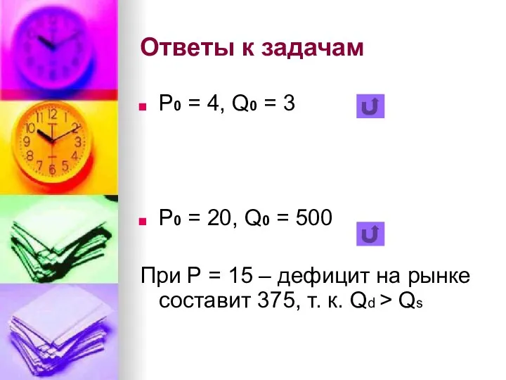 Ответы к задачам Р0 = 4, Q0 = 3 Р0 =