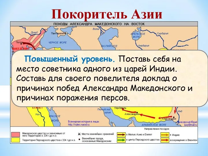 Покоритель Азии Повышенный уровень. Поставь себя на место советника одного из