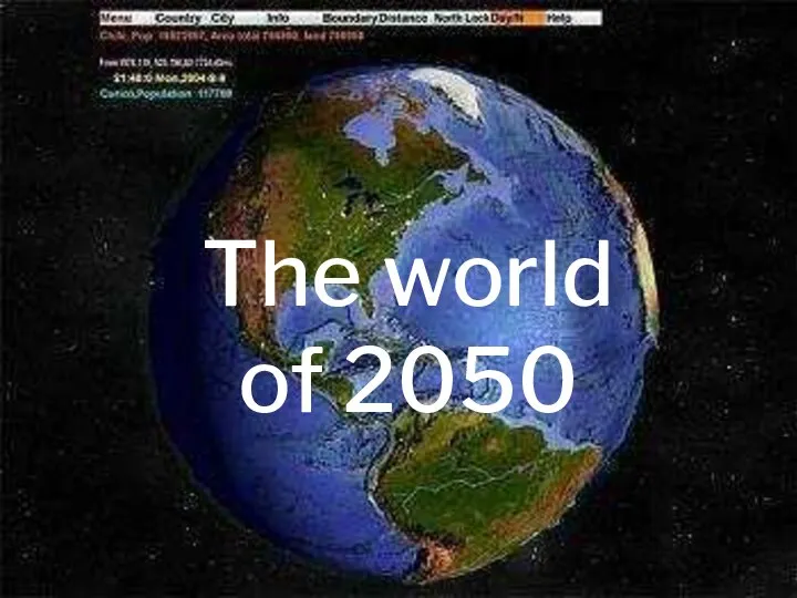 The world of 2050