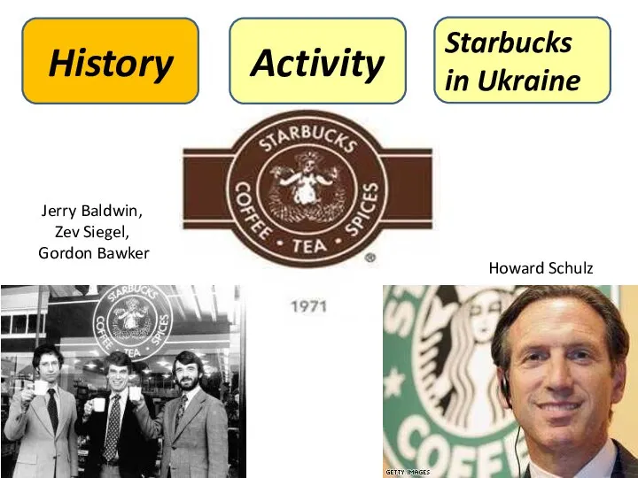 Jerry Baldwin, Zev Siegel, Gordon Bawker Howard Schulz Starbucks in Ukraine Activity History