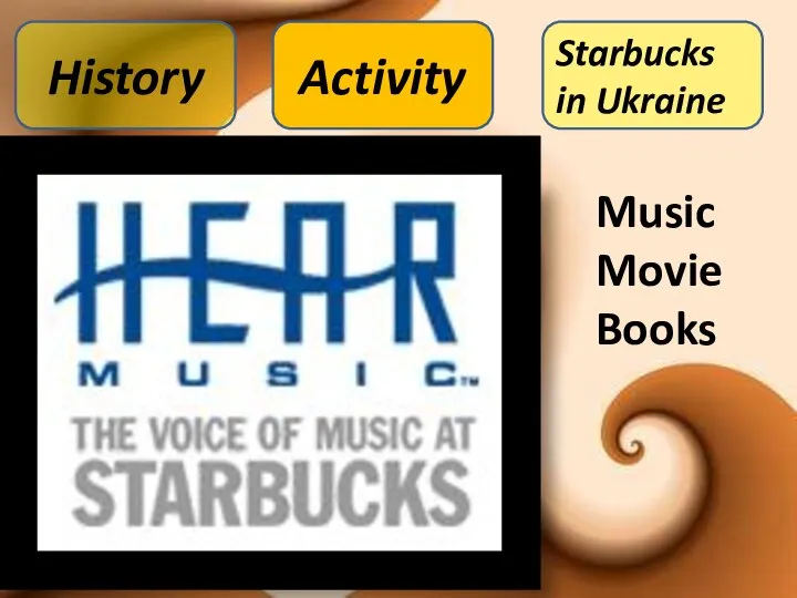 Music Movie Books Starbucks in Ukraine History Activity