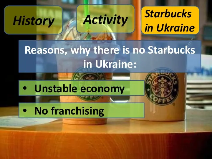 Reasons, why there is no Starbucks in Ukraine: Unstable economy No